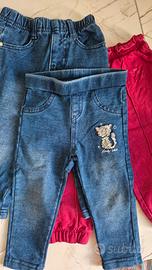 4 capi di abbigliamento bimba, 12/18 mesi