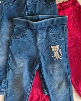 4 capi di abbigliamento bimba, 12/18 mesi