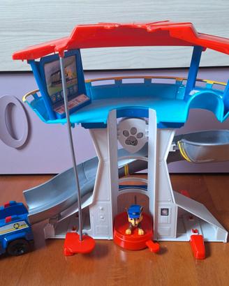 Paw Patrol quartier generale + macchina Chase