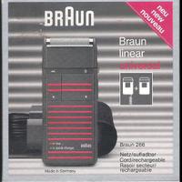 BRAUN LINEAR 266 rasoio elettrico vintage anni 80