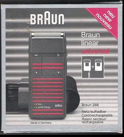 BRAUN LINEAR 266 rasoio elettrico vintage anni 80