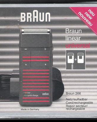 BRAUN LINEAR 266 rasoio elettrico vintage anni 80