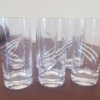 6 bicchieri di cristallo 