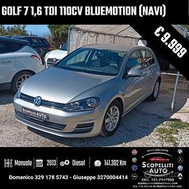 Golf 7 1.6 TDI 110cv BlueMotion (NAVI)