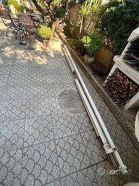 Struttura per tenda esterna lunghezza 4 mt.
