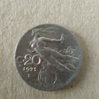 Moneta da 20 centesimi di Lire del 1921