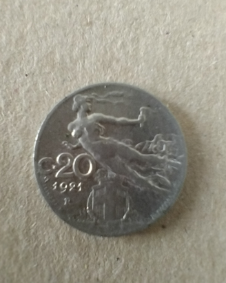 Moneta da 20 centesimi di Lire del 1921