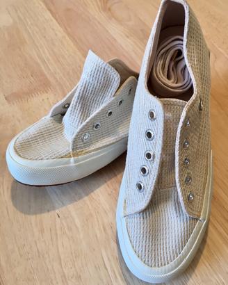 Superga 39 Piquet Écru' c/ Rialzo Interno NUOVE