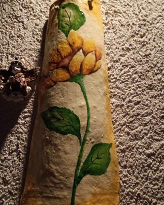 tegola antica dipinda a mano 