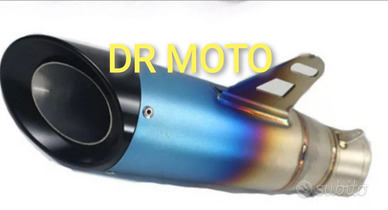 Scarico universale 320 mm titanio nero cod.10221