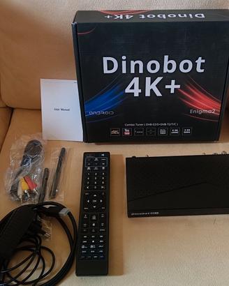 Dinobot 4K+ Decoder SAT+DTT combo Enigma2 Android