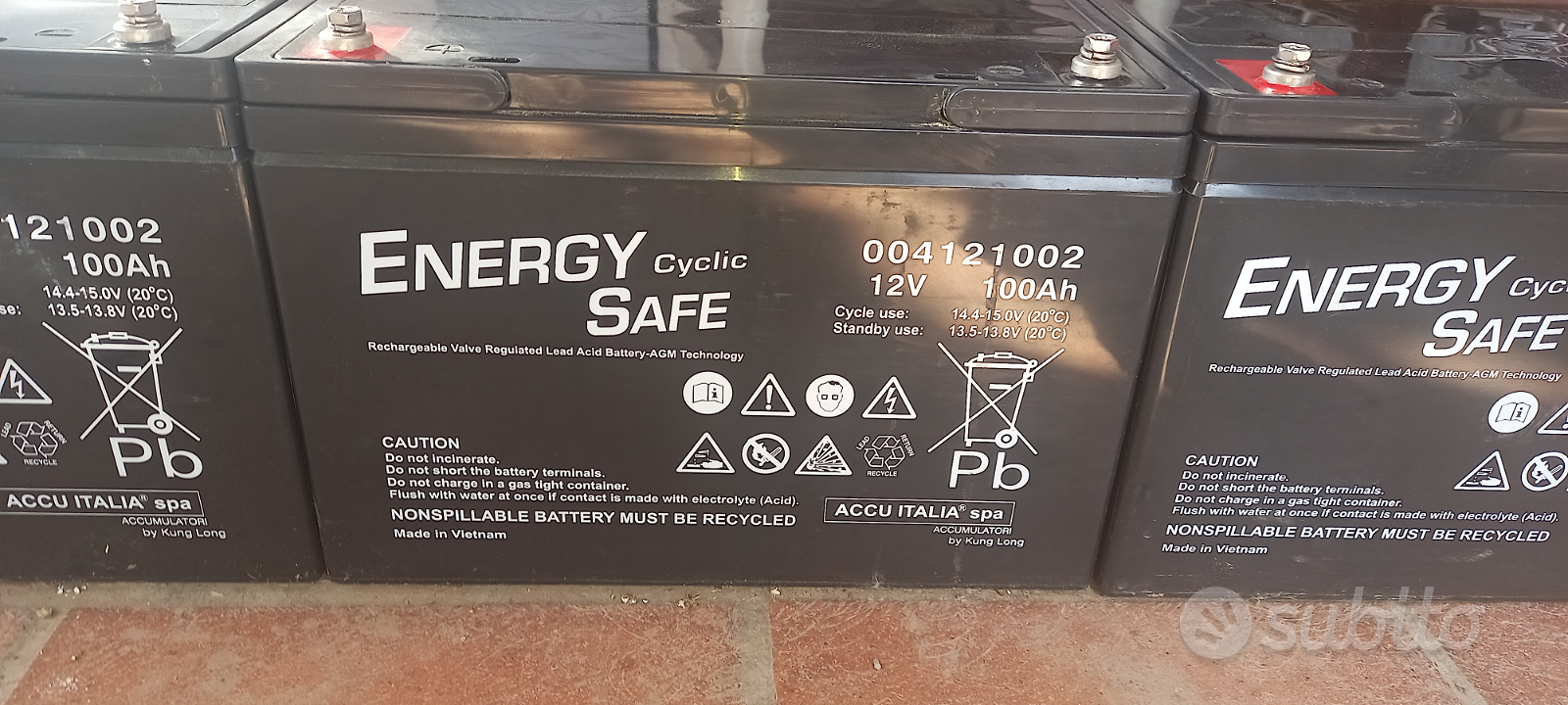 Vendita BATTERIA ERMETICA ENERGY SAFE CYCLIC 12V