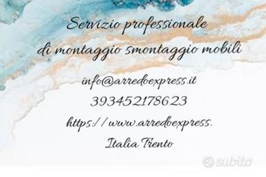 Servizio di smontaggio e montaggio di mobili