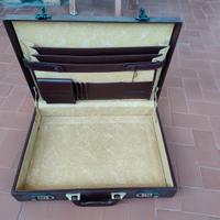 Valigetta rigida vintage vera pelle