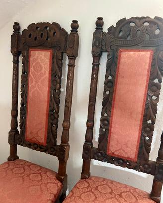Sedie antiche in legno XIX secolo