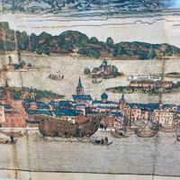 Stampa CIVITAS VENECIARU da incisione del XV sec.