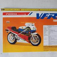 Honda VFR 750 R 1987 depliant ITALIANO moto epoca