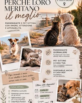 Pet sitting e passeggiate
