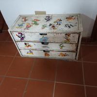 cassettiera Disney vintage