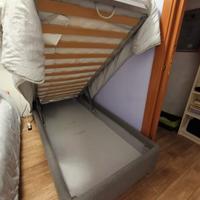 Letto singolo con contenitore