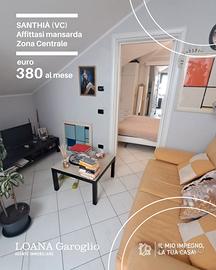 Mansarda arredata con box - Santhià