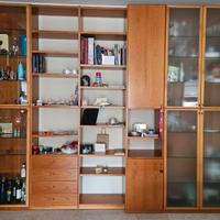 libreria mobile contenitore ciliegio