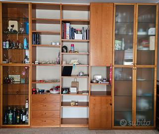 libreria mobile contenitore ciliegio