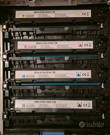 4 Toner Compatibili Stampante Laser Hp A Colori