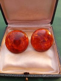 Orecchini vintage bachelite autentica testata