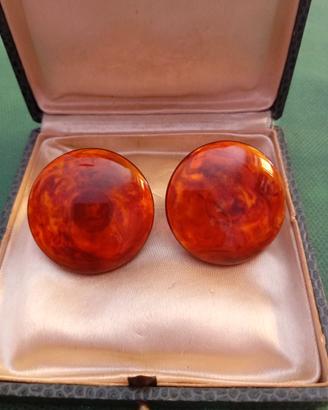 Orecchini vintage bachelite autentica testata