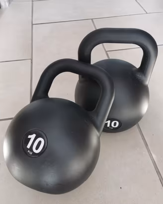 Coppia Kettlebell 10 Kg (o singolo) Pesi Palestra