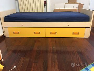 Letto con cassetto letto estraibile misure 220x87