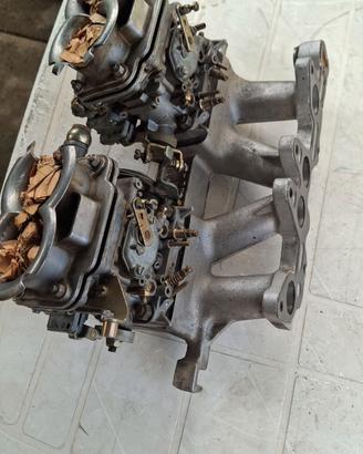 Collettore con carburatori 40 dcnf Ferrari
