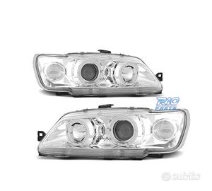 FARI PER PEUGEOT 306 93-97 ANGEL EYES FONDO CROMAT