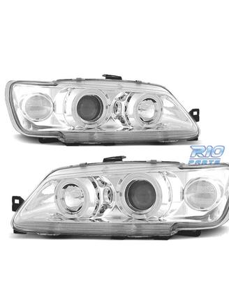 FARI PER PEUGEOT 306 93-97 ANGEL EYES FONDO CROMAT