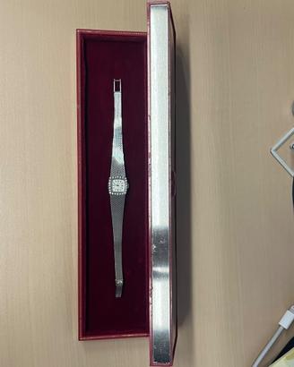 Omega De Ville oro bianco e brillanti per donna