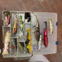 Lotto luccio bass swimbait crank e gomme