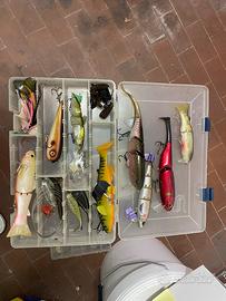 Lotto luccio bass swimbait crank e gomme