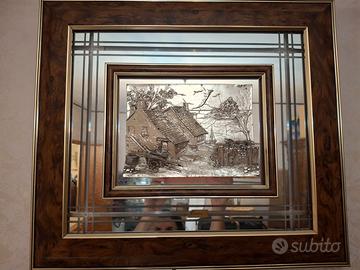 QUADRO FOGLIA ARGENTO
