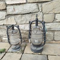 coppia lampade a olio antiche 