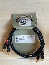 Coppia di cavi RCA Cordial, nuovi