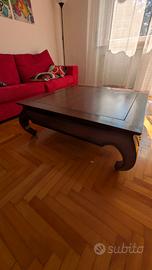Tavolo basso da salotto stile etnico