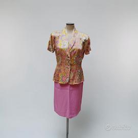 tailleur con Gonna MIMMINA in seta vintage