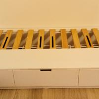 Letto IKEA NORDLI  - 90 x 200 - Bianco