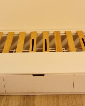Letto IKEA NORDLI  - 90 x 200 - Bianco