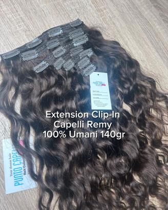 Extension Clip-In Capelli Remy 100% Umani 140gr