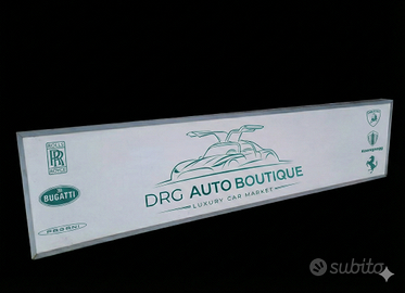 Insegna Luminosa da parete per negozio 350x60 cm