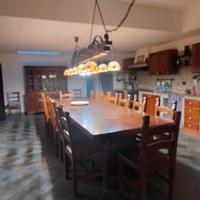 tavolo. più 14  sedie  più lampadario 