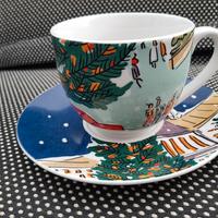 Andrea Fontebasso 1760 Set Porcellana Tazza Piatto