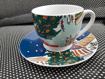 Andrea Fontebasso 1760 Set Porcellana Tazza Piatto